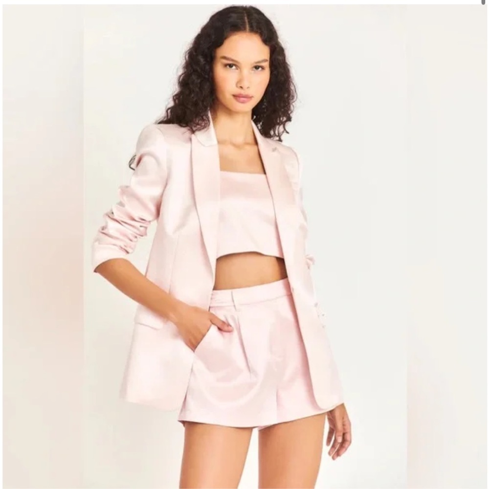 Loveshack Fancy Gaston Silk Blazer